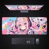 Anime menina mouse pad e-sports jogo computador mesa pad superdimensionado antiderrapante borda de bloqueio mouse pad fábrica atacado