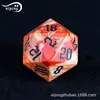Venta directa de fábrica honda de juego mazmorras y mazmorras juego de mesa dados DND RPG dados de ágata roja turquesa