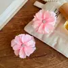 Pinza para el pelo floral doble cara de primavera para niñas, Pasador de flor para flequillo lateral, Pinza accesorio para el pelo para decoración de coleta