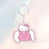 Transfronteiriço Novo 2D Fofo Menina Coração Estilo Melhor Amiga Musculoso Macho Gatinho Chaveiro de Acrílico Mochila de Escola Acrílico