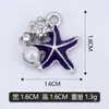 Pode Ser Misturado em Lote DIY Pérola Cravejada de Diamante Estrela do Mar Pulseira Pendente Única Pingente de Colar Acessórios de Pingente Venda Direta de Fábrica Transfronteiriça