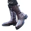 2025 Nuevas Botas Martin para Hombre Invierno Con Felpa Cálidas Estilo Británico Modernas Suela Gruesa Caña Alta Botas de Cuero Botas de Caballero Botas Largas