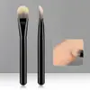 Brocha para Base de Maquillaje de un Solo Pendiente con Forma de Lengua, Brocha para Rubor, Mango de Madera de Alta Calidad, Cerdas Suaves, Brocha Multifuncional, Herramienta de Belleza