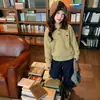 Conjunto de primavera y otoño para niñas, nuevo estilo de moda, moderno conjunto de dos piezas de suéter y tejido para niñas mayores, pantalones holgados y casuales