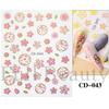 Pegatinas de uñas de flores nuevas transfronterizas tulipán flor pegatinas de uñas adhesivas pegatinas de uñas lote mixto uñas