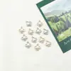 Atacado Versão Coreana Criativo Pingente Duplo Meio Rosto Diamante Trevo de Quatro Folhas Liga Metálica Colar Pulseira Pingente Joias Acessórios DIY