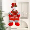 Colgante de muñeco de Santa Claus transfronterizo DIY Muñeco de nieve de tela Muñeco para decoración de árbol de Navidad Colgante de muñeco