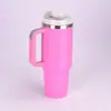 Copo Térmico Stanley 40oz de Aço Inoxidável com Camada Dupla e Canudo, Copo de Café, Copo para Carro, Grande Capacidade, Aço Inoxidável 304