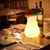 Jarrón Luminoso Creativo LED para Restaurante, Luz Nocturna de Ambiente, Lámpara de Mesa Recargable por USB para Hotel, Lámpara de Mesa Transparente con Control Remoto para Celebridad de Internet