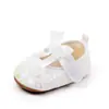 Zapatos para bebé y niño pequeño de 0 a 6 meses, zapatos de princesa, zapatos de niña para primavera y verano, suela de goma, cómodos zapatos para niño pequeño con lazo