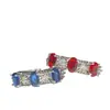Anillo Versa Jewelry Medieval Vintage Completo de Circonita Diamantada para Mujer Chapado en Oro Imitación Color Diamante Rojo Paloma Anillo Brillante en Forma de Huevo Tesoro