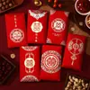 Envelope de Presente de Casamento para Troca de Nome, Presente de Retorno de Casamento de Mil Yuan, Pequeno Envelope Vermelho com o Caractere "Felicidade Dupla" para Bloquear a Porta, Mini Pacote Vermelho Criativo