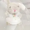 [Solo la Ropa] Serie Jc Serie Pequeña Ropa para Muñeca Conejo de 15 cm Traje Azul Oscuro Set de Vestido de Novia
