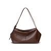 Bolso Tote Retro de Cuero Genuino de Primera Capa Curtido Vegetal Bolso Casual Tipo Nube Bolso de Hombro de Gran Capacidad Bolso para Viajes Diarios para Mujer