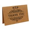 Tarjeta de Agradecimiento Nostálgica Retro de Papel Kraft Cumpleaños Florería Tarjeta Pequeña Impresión Acción de Gracias Tarjeta de Felicitación Escrita a Mano Tarjeta de Felicitación