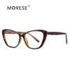 Armazón de Gafas Tr90 de Moda Europea y Americana al por Mayor, Armazón Negro, Espejo Plano Anti Luz Azul, Armazón de Lente Transparente, Femenino 2004 Armazón Grande
