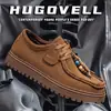 Zapatos de hombre para primavera y otoño, nuevos zapatos casuales de suela gruesa estilo retro con punta redonda para hombre, zapatos de moda Birkenstock de caña baja con cuentas para jóvenes