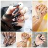 Coleção de Halloween Nail Longa Usável Unha Acabada Pressionada na Unha Unha Postiça Manicure Patch Patch de Unha