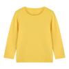 Camiseta de Manga Larga Básica para Niños 2026 Primavera para Niños y Niñas Pequeños, Algodón Puro, Color Sólido, Cuello Redondo, Prenda Superior Infantil, En Stock