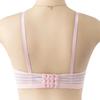 Ropa interior dulce a rayas estilo japonés para niña sin aros de acero, realce para pecho pequeño, copa triangular superior estereotipada, brasier fino para estudiante