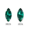 Rombus de Fondo Puntiagudo Marquise Cristal Taladro de Garras con Agujero Cosido a Mano Taladro Base K Blanca DIY Ropa Vestido de Boda Accesorios Hechos a Mano