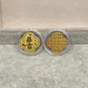 Pegatina de Teléfono de Oro Puro 999 Oro 2mg Princesa Por Favor Hazte Rico Rápido Lámina de Oro Atrae Dinero Pequeño Regalo Promocional Venta al por Mayor desde el Fabricante