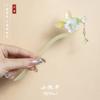 Estilo Antigo Hairpin Placa de Ácido Acético Simples Tassel Andar Diário Cabelo Han Roupas Acessórios Novo Estilo Chinês Roupas Antigas Mulheres Hairpin