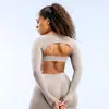 DF Nuevo Traje de Yoga Ajustado Pantalones Cortos de Fitness Pantalones de Cadera Sujetador Deportivo con Tirantes Chal de Manga Larga Running