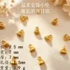 Accesorios de joyería de aleación que conservan el color método antiguo oro de arena dos vidas felices buena suerte cuentas espaciadoras cuerda de tejido DIY cadena de ensartar cuentas accesorios pequeños hechos a mano