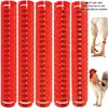 Conjunto de 100 Anéis de Identificação para Patas de Galinha em 4 Cores Ajustáveis ​​- Numerados e Coloridos - para Identificação de Aves, Patos e Gansos - com Clipe - Ideais para Galinhas, Patos e Gansos (Vermelho, laranja, verde e amarelo)