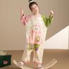 Pijama de una pieza para niños primavera y otoño algodón puro manga larga bebé niña a prueba de patadas saco de dormir traje de una pieza para niños grandes dibujos animados lindo