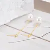 Pendientes Elegantes de Borla de Perla Gris Estilo Coreano para Mujer, Diseño Francés de Nicho Simple y Lujoso, Pendientes de Alta Gama Que Te Hacen Ver Más Delgada