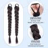 Peluca de doble trenza para mujer, cola de caballo, simulación de cabello, giro suave, trenza larga, puro deseo, accesorios para cabello de colores, trenza de espiga.