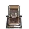 Silla reclinable plegable para uso doméstico, adecuada para siestas, trabajo de oficina y relajarse en el balcón o la playa; una silla versátil con respaldo hecha de ratán, perfecta como sofá perezoso