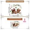 Festival de Navidad Estilo Múltiple Animales de Dibujos Animados Trineo Pegatinas para Ventana Vidrio de Escaparate Puerta de Vidrio Decoración del Hogar Pegatinas Electrostáticas para Vidrio