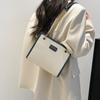 Bolso de Mano Grande para Mujer 2026 Nuevo de Moda Color Bloqueado Bolso Tote para el Trabajo Diario y Viajes, Bolso de Hombro y Cruzado