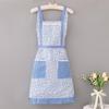 Delantal de Cocina de Doble Capa Estilo Coreano Impermeable y a Prueba de Aceite Moda Encaje Princesa Sin Mangas Hogar Trabajo Venta al por Mayor Fabricante de Comercio Exterior