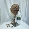 Gorro de Punta Tejido a Crochet Hecho a Mano para Mujer Primavera y Verano Estilo Japonés Literario Retro Flor Hueca Borla Sombrero de Sombra