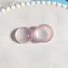 Parche Facial de Anillo Semi-Circular de Resina de Fondo Plano No Poroso de 20 mm, Cuentas Sueltas de Ágata Imitación Ojo de Gato, Accesorios para Joyería Hecha a Mano DIY