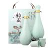 Adornos de Botella de Vino de Cerámica de Jingdezhen 0.5 kg Nubes Propicias y Tesoro Botellas de Vino de Cerámica Creativas
