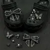 Compatible con Crocs Cadena Dorada con Purpurina Lujo Ligero Pedrería Accesorios DIY Flores para Zapatos Decoración de Girasol Hebillas para Zapatos Mayoreo