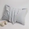 Juego de fundas de almohada de algodón 100%, engrosadas, cepilladas (par), para uso doméstico, funda de inserto de almohada 100% algodón, funda de almohada individual, 48*74cm