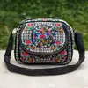 Suministro transfronterizo nuevo bolso bordado estilo étnico de Yunnan bolso de lona bordado de doble cara bolso bandolera de hombro bordado