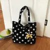 Bolso de lunares transfronterizo para mujer, nueva versión coreana 2026, bolso de mano de gran capacidad, bolso de hombro moderno y versátil, bolso tote