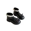 Botas para Niñas 2026 Invierno Nuevos Zapatos Infantiles Botas de Princesa para Niña Botas Martin Doble Algodón Más Terciopelo Botas de Cuero Botas Cortas