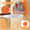 Aro de Basquete Infantil para Venda por Atacado Suspenso Interno Dobrável Suporte de Basquete Brinquedo Interativo Pai-Filho Instalação sem Furos