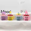 Nuevo llavero de muñeca para taza de té con leche Sanrio colgante melody kulomi muñeca de gota de pegamento caja sorpresa