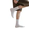 Algodón Antibacteriano con Lazo en la Cintura Deportivos de Longitud Media Color Sólido Negro y Blanco Absorbentes de Sudor, Resistentes al Olor, Moldeadores Calcetines de Moda para Hombres y Mujeres Fabricante Mayorista