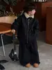 Tai Ru 2026 Invierno Nuevo Estilo Coreano para Niños Versátil con Forro de Terciopelo Integrado Cuero y Piel Chaqueta Elegante Top Cálido para Niños