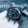 Reloj Haima Serie 600 Azul Océano Profundo y Negro Reloj de Buceo GMT Correa de Goma Deportivo para Hombre Reloj Mecánico Totalmente Automático